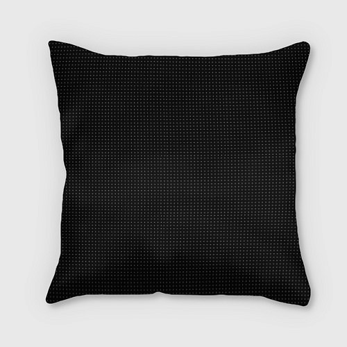 Подушка квадратная Чёрный в мелкую точку / 3D-принт – фото 1