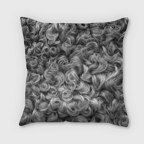 Подушка квадратная Кудрявая шерсть баранов / 3D-принт – фото 1