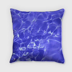 Подушка квадратная Синяя вода текстура, цвет: 3D-принт