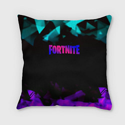 Подушка квадратная Fortnite neon geometry