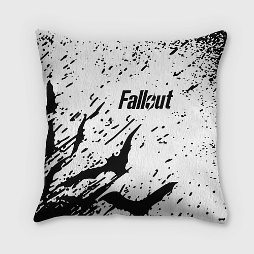 Подушка квадратная Fallout краски летучие мыши / 3D-принт – фото 1