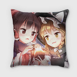 Подушка квадратная Touhou Project Reimu and Marisa
