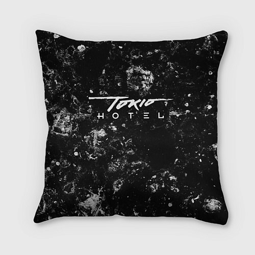 Подушка квадратная Tokio Hotel black ice / 3D-принт – фото 1