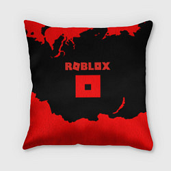 Подушка квадратная Roblox краски красные