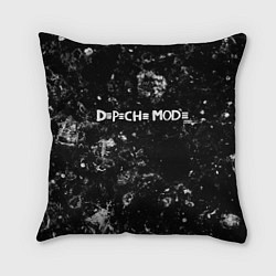Подушка квадратная Depeche Mode black ice, цвет: 3D-принт