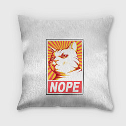 Подушка квадратная Nope - cat