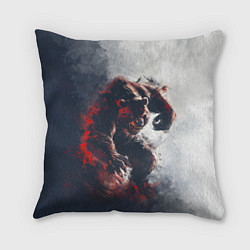 Подушка квадратная Angry bear