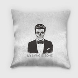 Подушка квадратная My name is Bone