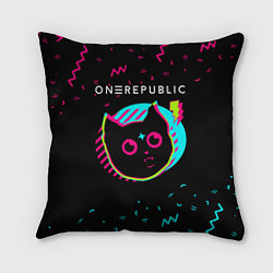 Подушка квадратная OneRepublic - rock star cat