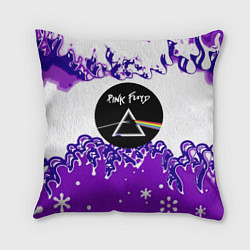 Подушка квадратная Pink floyd violet splash