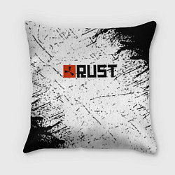 Подушка квадратная RUST брызги красок