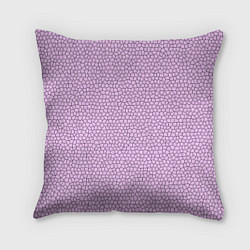 Подушка квадратная Нежный розовый мозаика, цвет: 3D-принт