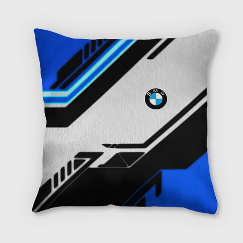 Подушка квадратная BMW спортивная геометрия / 3D-принт – фото 1