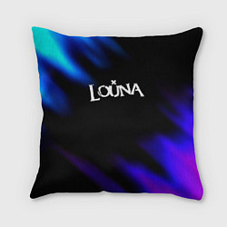Подушка квадратная Louna neon bend, цвет: 3D-принт