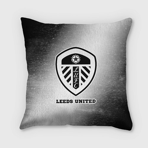 Подушка квадратная Leeds United sport на светлом фоне / 3D-принт – фото 1