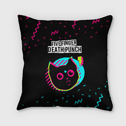 Подушка квадратная Five Finger Death Punch - rock star cat