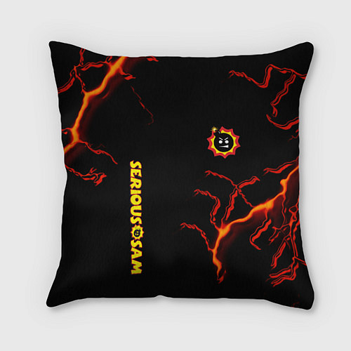 Подушка квадратная Serious Sam game storm / 3D-принт – фото 1