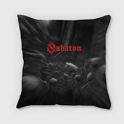 Подушка квадратная Sabaton rock steel band