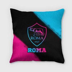 Подушка квадратная Roma - neon gradient, цвет: 3D-принт