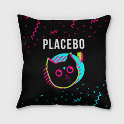 Подушка квадратная Placebo - rock star cat, цвет: 3D-принт