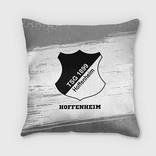 Подушка квадратная Hoffenheim sport на светлом фоне / 3D-принт – фото 1