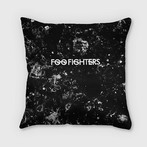 Подушка квадратная Foo Fighters black ice / 3D-принт – фото 1