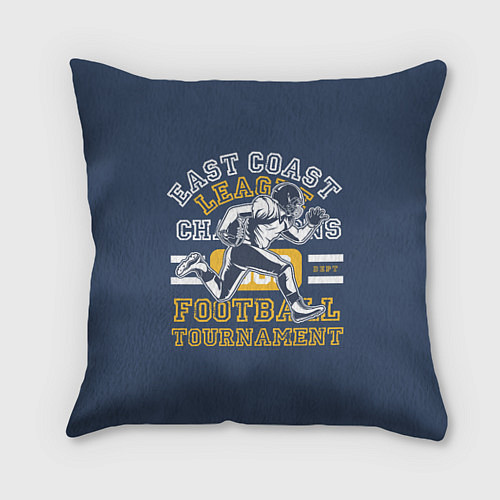 Подушка квадратная Футбол американский / 3D-принт – фото 1