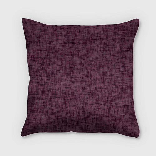 Подушка квадратная Текстура бордовый / 3D-принт – фото 1