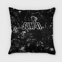Подушка квадратная Sum41 black ice, цвет: 3D-принт