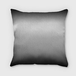 Подушка квадратная Градиент чёрно-серый, цвет: 3D-принт