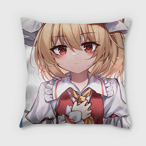 Подушка квадратная Touhou Project Flandre милая улыбка / 3D-принт – фото 1