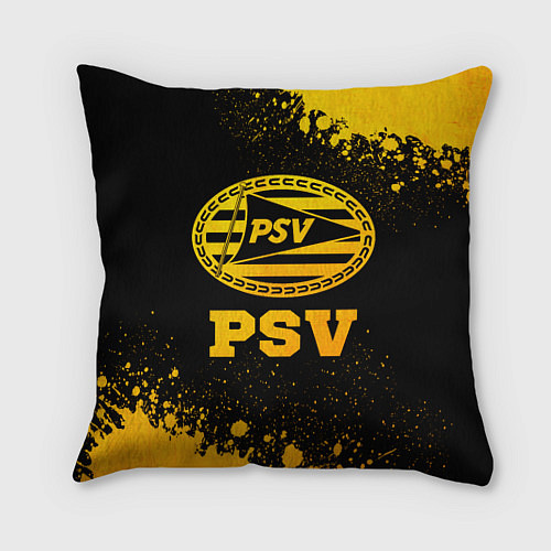 Подушка квадратная PSV - gold gradient / 3D-принт – фото 1