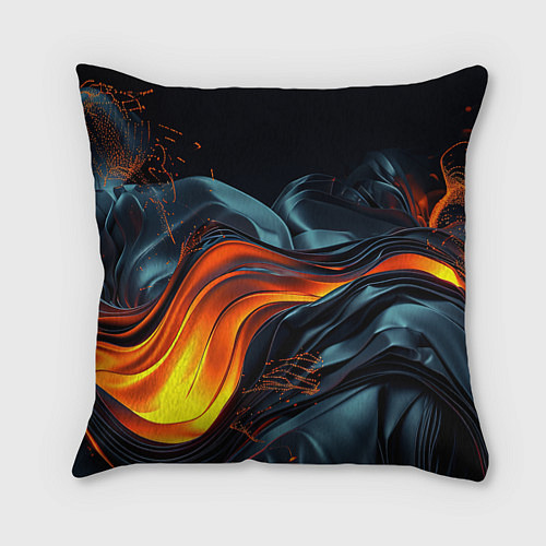 Подушка квадратная Волнистая темная материя / 3D-принт – фото 1