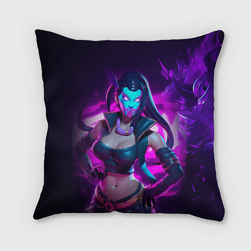 Подушка квадратная League of Legends Kaisa Kda style / 3D-принт – фото 1