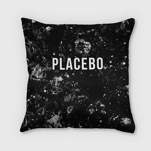 Подушка квадратная Placebo black ice / 3D-принт – фото 1
