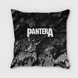 Подушка квадратная Pantera black graphite, цвет: 3D-принт