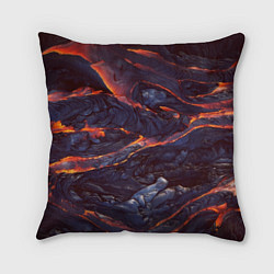 Подушка квадратная Лавовые реки, цвет: 3D-принт