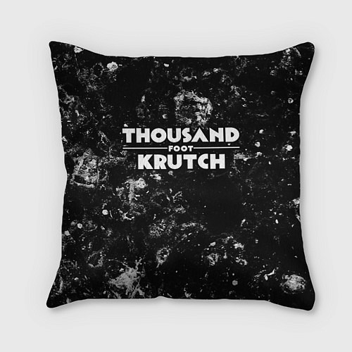 Подушка квадратная Thousand Foot Krutch black ice / 3D-принт – фото 1