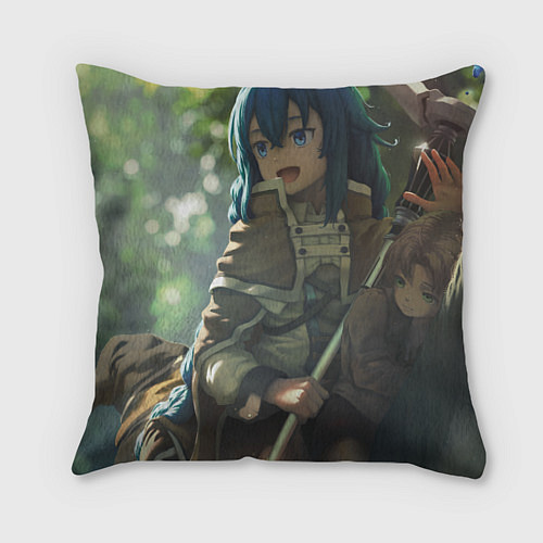 Подушка квадратная Реинкарнация Безработного Roxy Megurdia smile / 3D-принт – фото 1