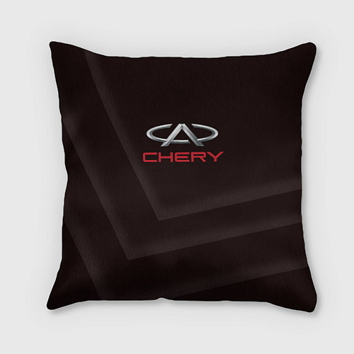 Подушка квадратная Cherry - logo / 3D-принт – фото 1