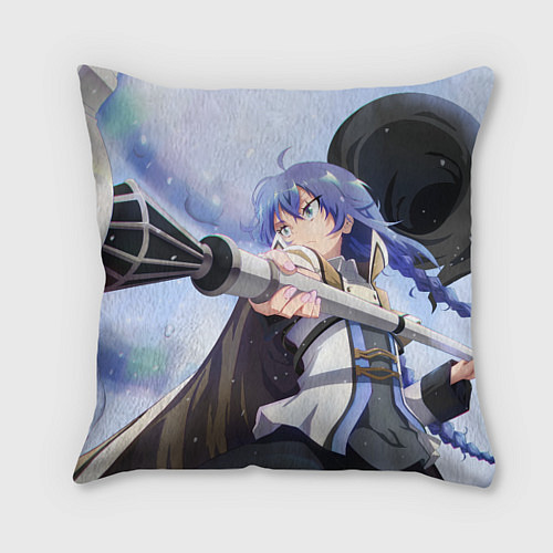 Подушка квадратная Реинкарнация Безработного Roxy / 3D-принт – фото 1