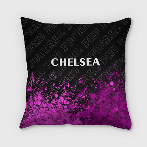 Подушка квадратная Chelsea pro football посередине / 3D-принт – фото 1