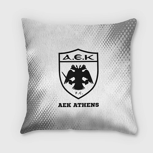 Подушка квадратная AEK Athens sport на светлом фоне / 3D-принт – фото 1