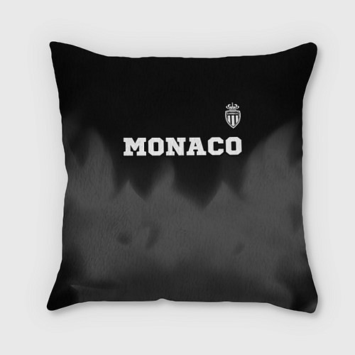 Подушка квадратная Monaco sport на темном фоне посередине / 3D-принт – фото 1