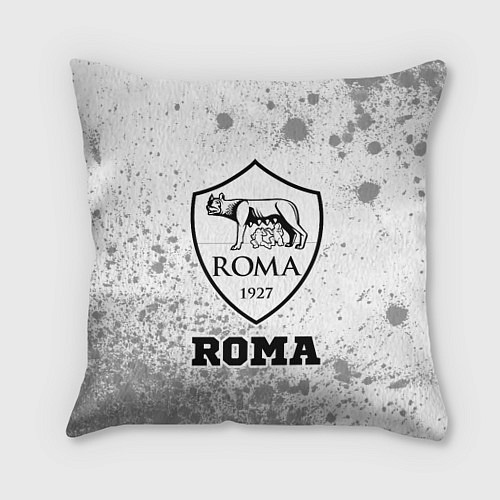 Подушка квадратная Roma sport на светлом фоне / 3D-принт – фото 1