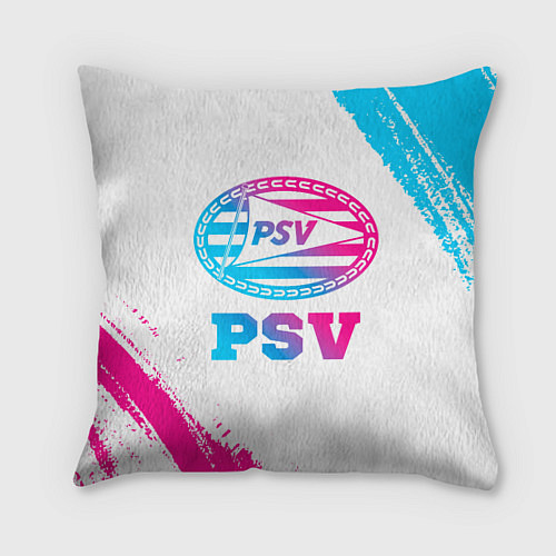 Подушка квадратная PSV neon gradient style / 3D-принт – фото 1