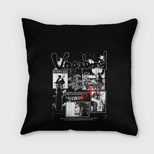 Подушка квадратная Жизнь - Vagabond / 3D-принт – фото 1