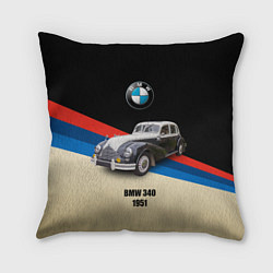 Подушка квадратная Винтажный автомобиль BMW 340, цвет: 3D-принт