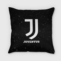 Подушка квадратная Juventus sport на темном фоне, цвет: 3D-принт