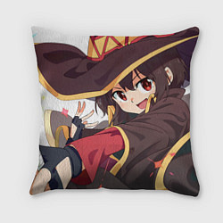 Подушка квадратная Konosuba Мэгумин cute, цвет: 3D-принт